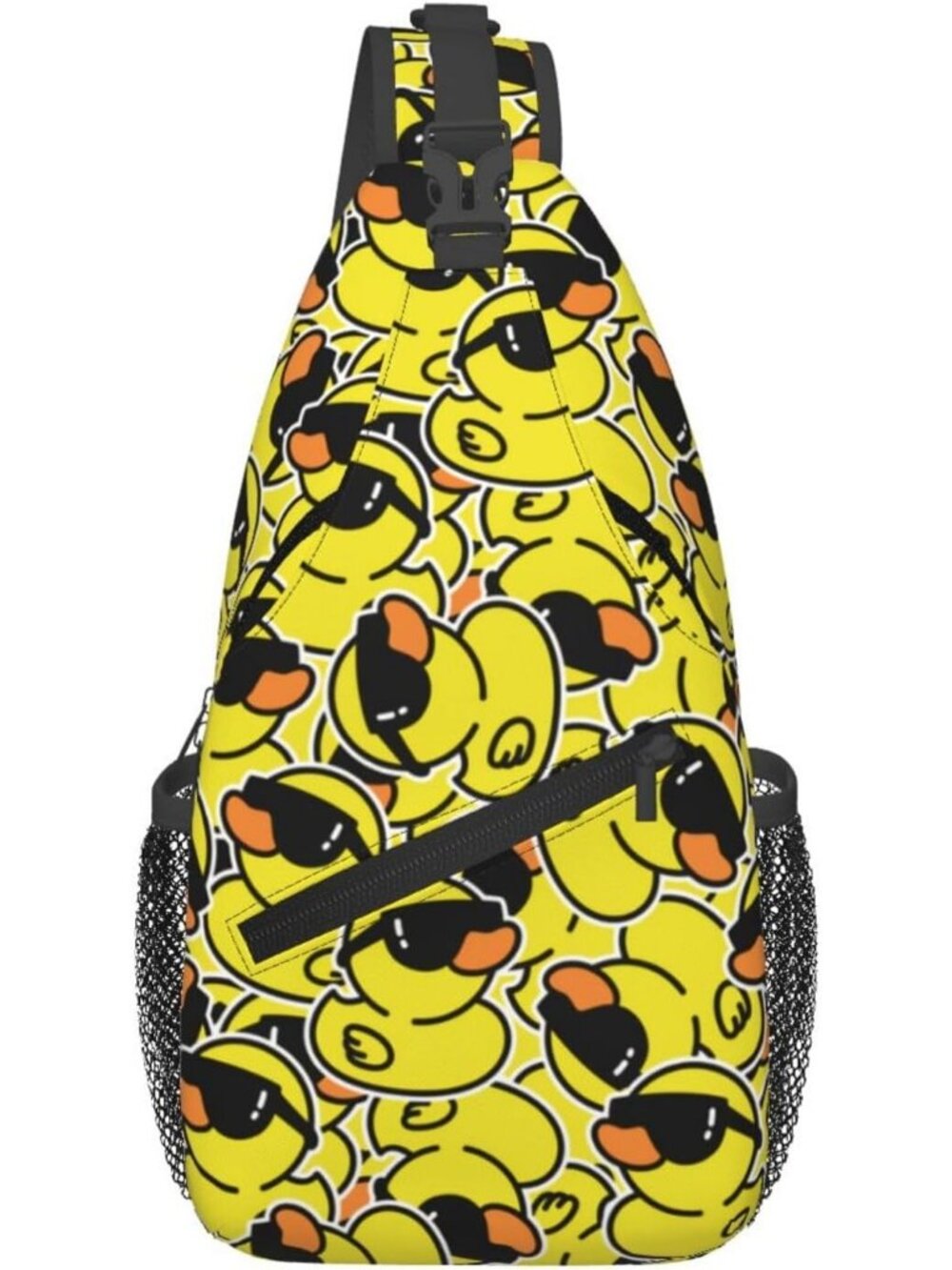 Unisex Duck Halloween Travel Hiking Sling Backpack Casual Crossbody Bag